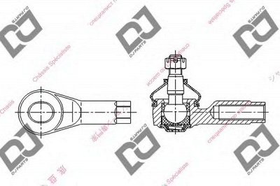 DJ PARTS de1070 -  Наконечник поперечной рулевой тяги